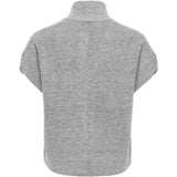 ONLY ONLY dame vest ONLBIANCA Vest Medium Grey Melange Silver Zip