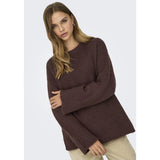 ONLY Only dame strik trøje ONLMAGGIE Knit Seal Brown