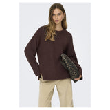 ONLY Only dame strik trøje ONLMAGGIE Knit Seal Brown