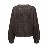 ONLY Only dame striktrøje ONLSIMONI Pullover Coffee Bean