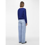 PIECES PIECES dame bluse PCNATALIE Knit Bellwether Blue