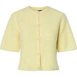 PIECES PIECES dame cardigan PCSILLY Cardigan Pale Banana MELANGE