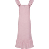 PIECES PIECES dame kjole PCAPIA Restudsalg Pink Lemonade Stripes Bright white