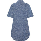 PIECES PIECES dame kjole PCJENNIFER Restudsalg Medium Blue Denim Jaquard