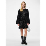 PIECES PIECES dame kjole PCKAM Restudsalg Black Black sequins