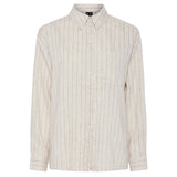 PIECES PIECES dame skjorte PCPIA Shirt Birch Stripes black