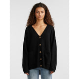 PIECES PIECES dame strik PCJULIANA Restudsalg Black
