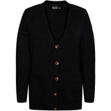 PIECES PIECES dame strik PCJULIANA Restudsalg Black