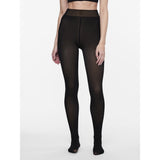 PIECES PIECES dame strømpebukser PCSOPHIE Pantihoes Black NUDE FLEECE