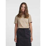 PIECES PIECES dame t-shirt PCRIA T-shirt Silver Mink