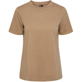 PIECES PIECES dame t-shirt PCRIA T-shirt Silver Mink