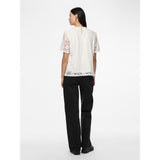 PIECES PIECES dame top PCOLLINE Restudsalg Cloud Dancer