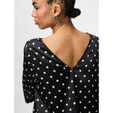 PIECES Pieces dame bluse PCJYTTA Restudsalg Black White Dots