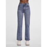 PIECES Pieces dame jeans PCHOLLY Restudsalg Medium blue denim