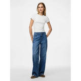PIECES Pieces dame jeans PCSILKE Jeans Medium blue denim