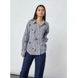 Sisters Point SISTERS POINT dame skjorte ENOLA Shirt Navy Emb