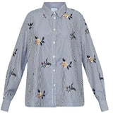 Sisters Point SISTERS POINT dame skjorte ENOLA Shirt Navy Emb