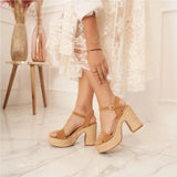 SHOES Sigrid dame plateau 3857 Shoes Camel