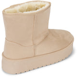 SHOES Tulle dame bamsestøvler 6432 Restudsalg Beige