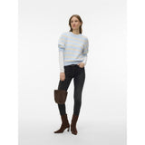 Vero Moda VERO MODA Dame Pullover VMDoffy Knit Cashmere Blue BIRCH