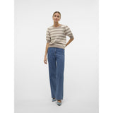 Vero Moda VERO MODA Dame Pullover VMDoffy Knit Moon Rock BIRCH