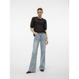 Vero Moda VERO MODA dame bluse VMBECCA Restudsalg Black