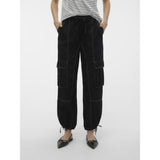Vero Moda VERO MODA dame bukser VMKIM Restudsalg Black BIRCH STICHES