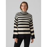 Vero Moda VERO MODA dame strik VMHERMOSA Restudsalg Black W BIRCH