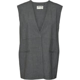 Vero Moda VERO MODA dame vest VMOKAVA Vest Dark grey melange