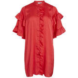 VILA VILA dame kjole VIKAVAS Restudsalg Poppy Red