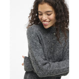 VILA VILA dame kjole VINYNNI Dress Dark grey melange