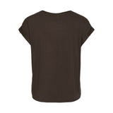 VILA VILA dame top VIELLETTE Top Coffee Bean