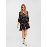 Vero Moda Vero Moda dame kjole VMEASY Dress Black Aop Mille