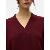 Vero Moda Vero moda dame strik trøje VMBANG Knit Syrah