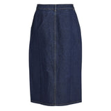 VILA Vila dame nederdel VIKIRA Skirt Dark Blue Denim