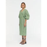 .Object Object dame kjole OBJBODIL Restudsalg Artichoke Green
