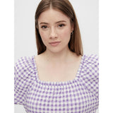PIECES PIECES dame kjole PCLILLA Restudsalg Sheer Lilac