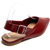 SHOES Amance dame slingback ballerinaer 9705 Shoes Red