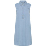 b.young B.YOUNG dame kjole BYKAPUCA Dress Light Blue Denim