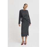 b.young B.YOUNG dame nederdel BYMARIANNE Skirt Dark grey melange
