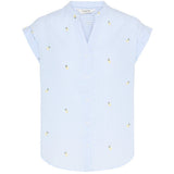 b.young B.YOUNG dame skjorte BYISILAS Shirt Blue Stripes