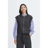 b.young B.Young dame vest BYXDAYO Vest dark grey pinstripes