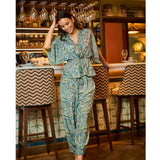 Black Colour BLACK COLOUR dame bluse BCLUNA Blouse Sea Green