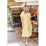 Black Colour BLACK COLOUR dame kjole BCSAMOS Dress Lt. Yellow