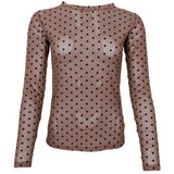 Black Colour BLACK COLOUR dame mesh BCJENNIE Blouse Espresso