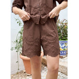 Black Colour BLACK COLOUR dame shorts BCAGNETA Shorts Espresso
