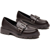 SHOES Cleo dame loafers 77-652 Shoes Brown