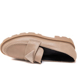 SHOES Kikka Dame loafers 8021 Restudsalg Kaki