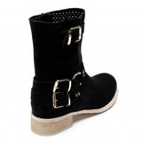 SHOES Malou dame bikerstøvler 9636A Restudsalg Black