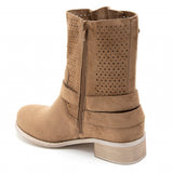 SHOES Malou dame bikerstøvler 9636A Restudsalg Camel